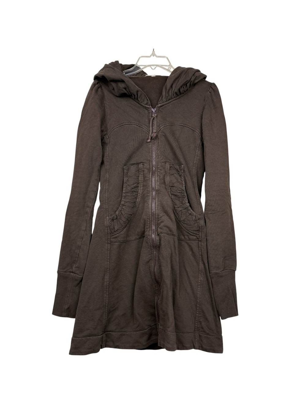Prairie Underground Brown Long Cloak Hoodie Jacket